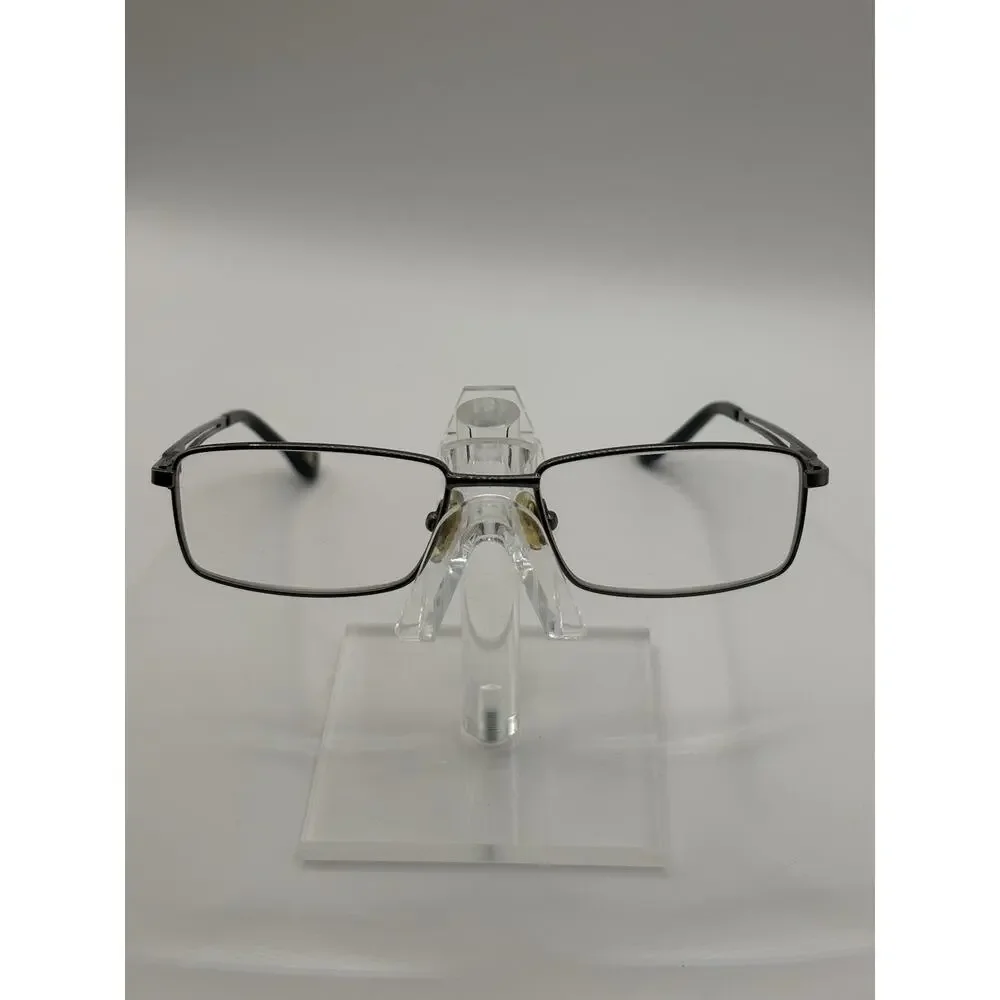 Champion Gray Rectangular Metal Eyeglasses Frames 54-18 Optical Unisex